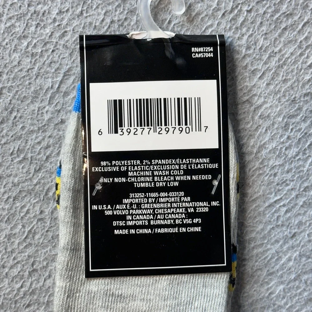 Greenbrier Crew Socks Kids 7-2 Gray Construction Truck 2-Pack Novelty Knit
